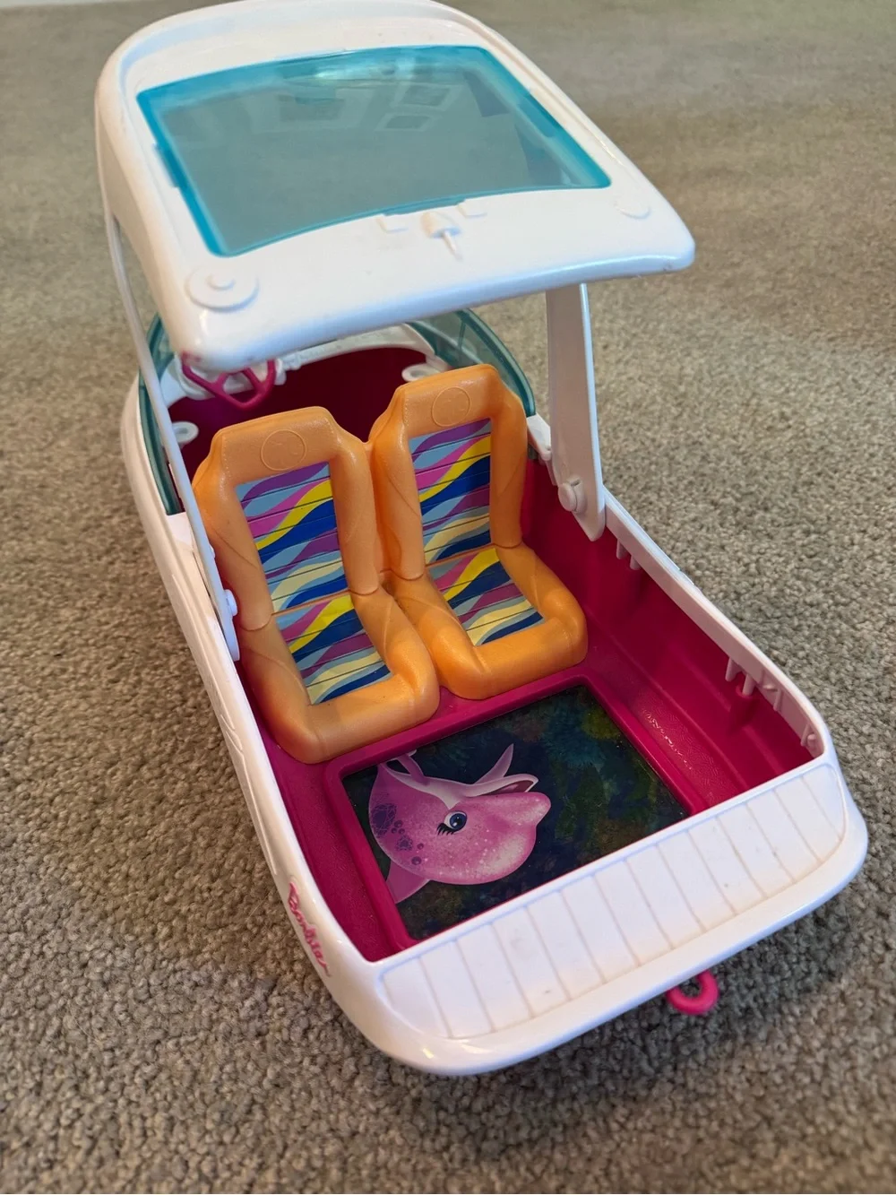 Barbie speed boat 2016 Mattel EUC